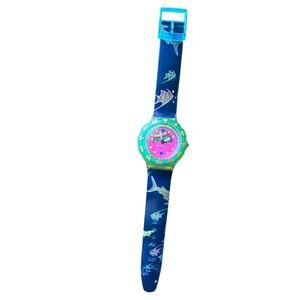 Vintage Swatch Scuba Happy Fish S133 Swiss Made 5742 200m Water Resistant Watch